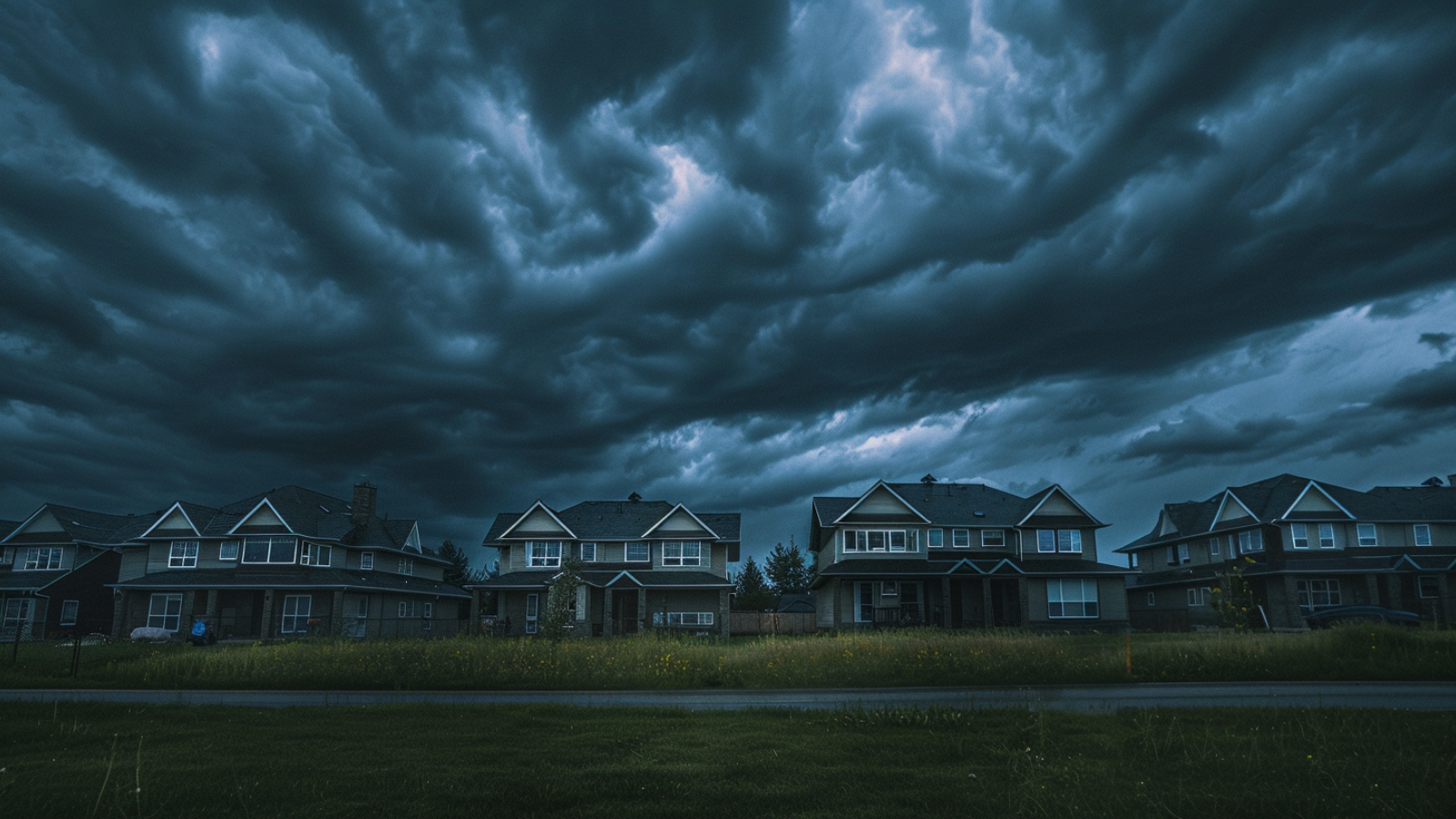 Dark stormy sky