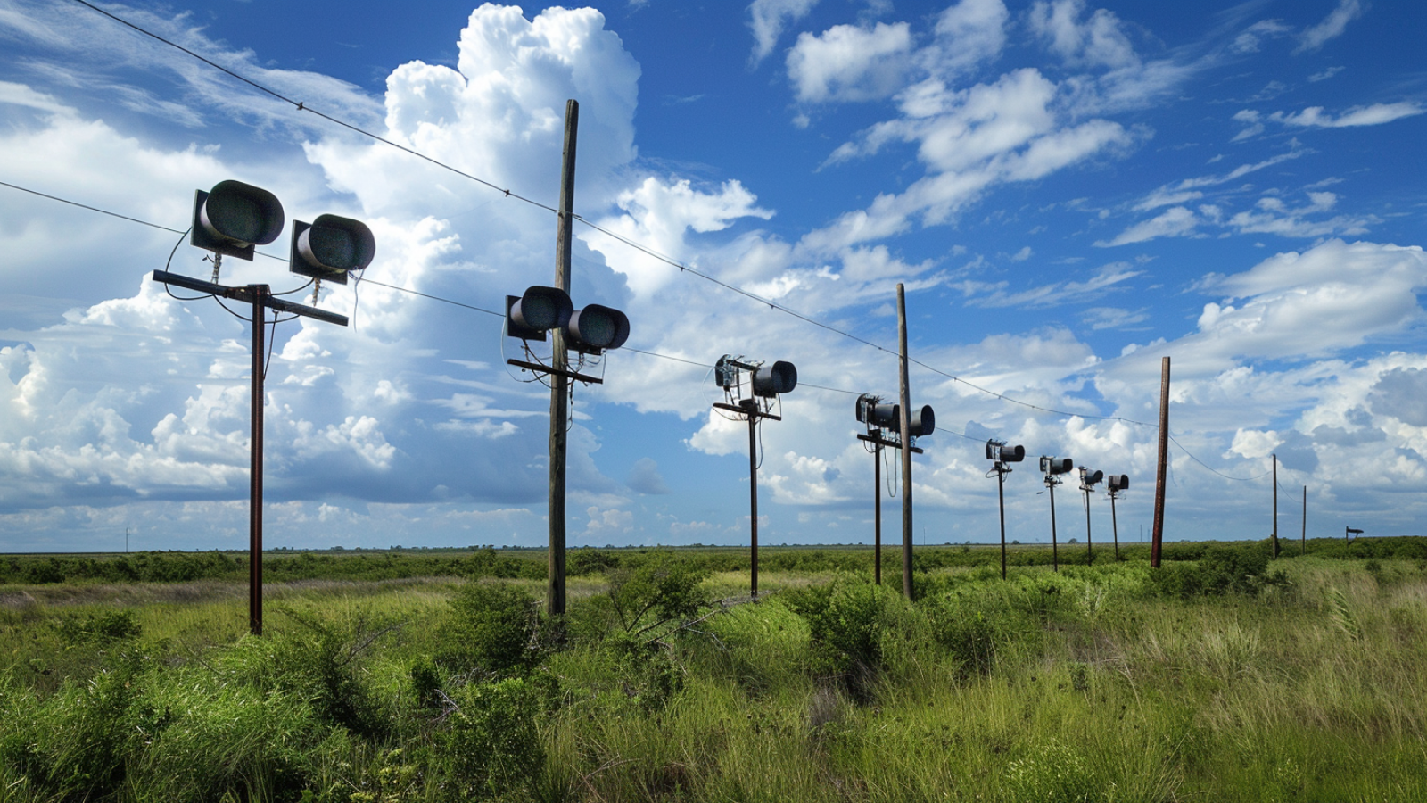  nuclear attack, loud sirens and alarms.