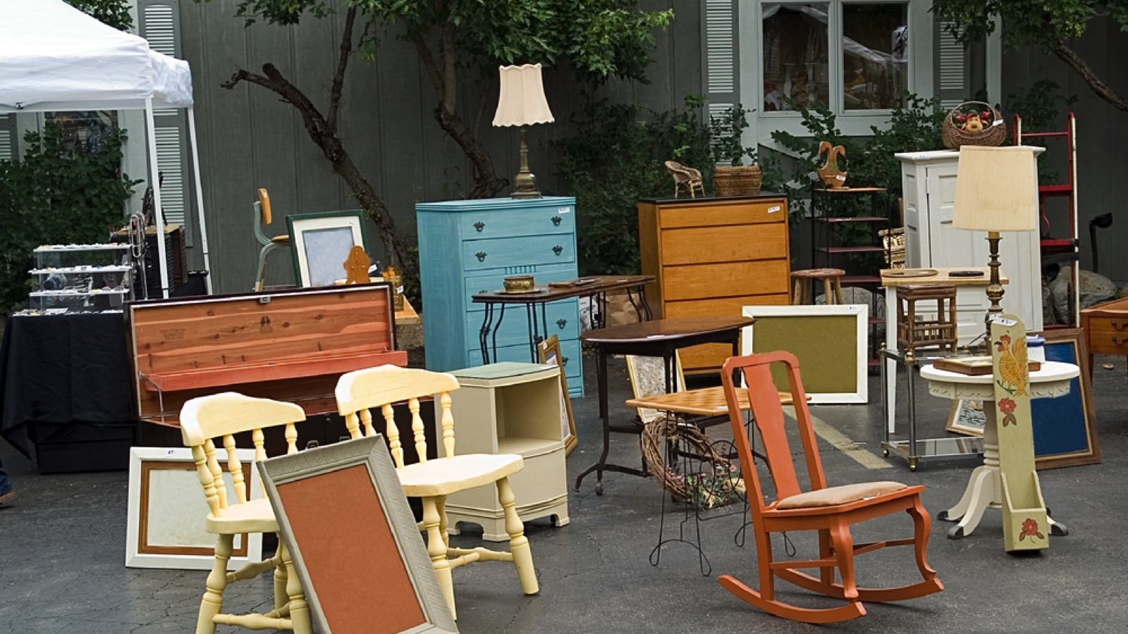 Furniture yard sale