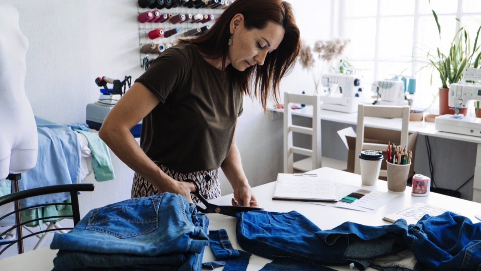 Recycling old jeans