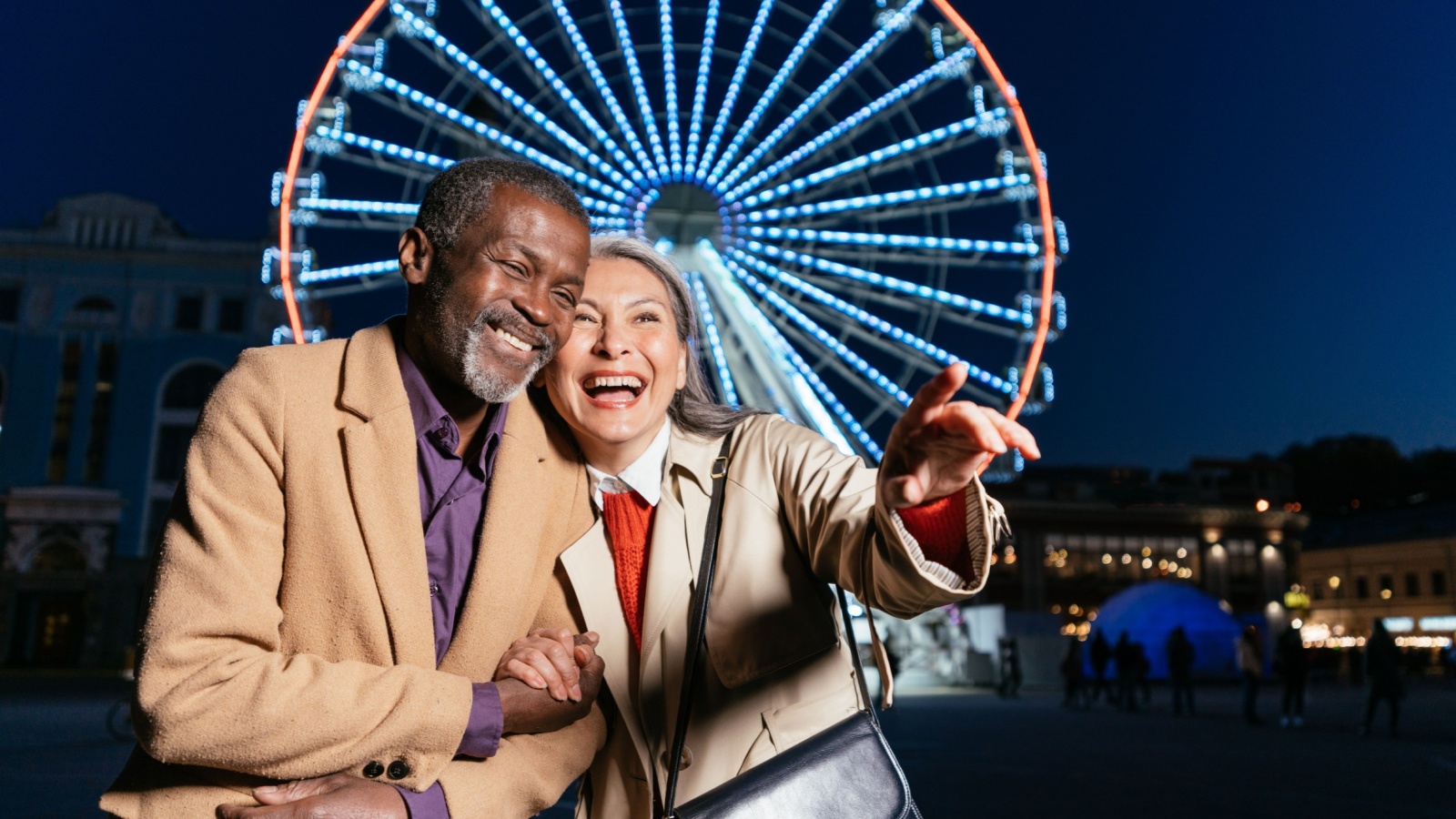 senior couple in love, happy