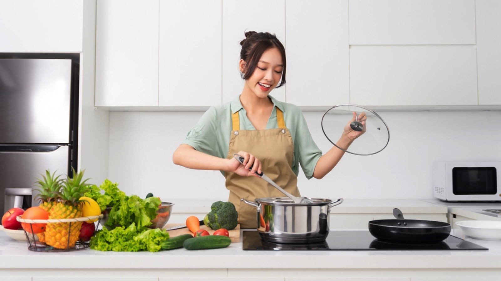 Woman cooking