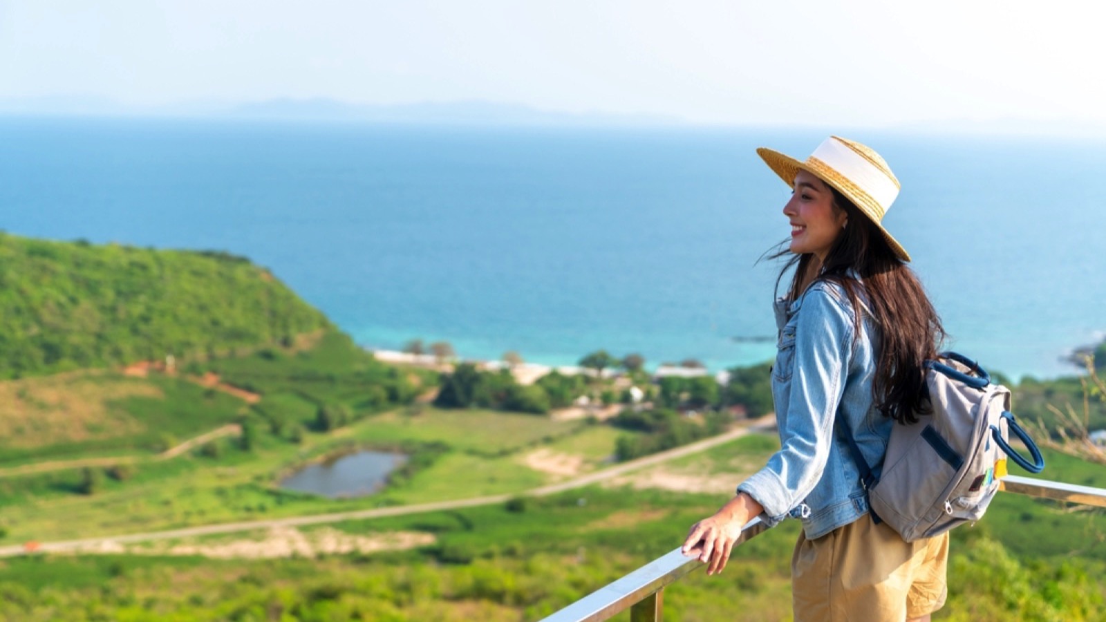 Woman going for vacation