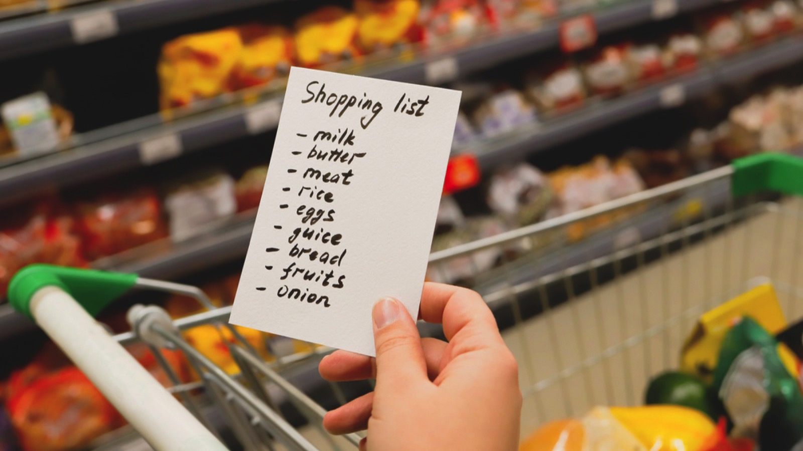 shopping list